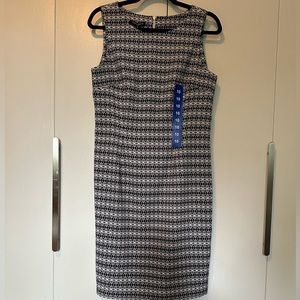 Black and white body con dress size 10, new with tags